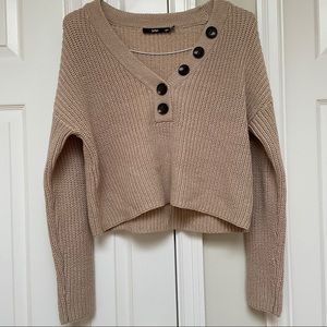 NWOT Crop Knit Sweater